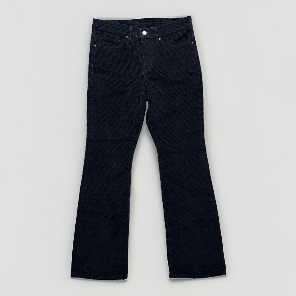Levi's 315 Shaping Bootcut Mid Rise Black Corduroy Jeans Tummy Slimming 30X30